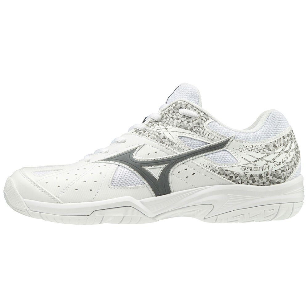 Scarpe Tennis Mizuno Break Shot 2 Ac Donna - Bianche/Nere/Bianche - 94037-JAKC